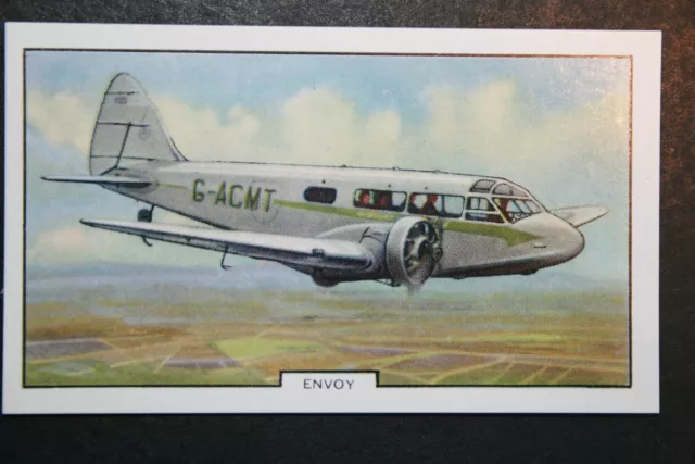 AIRSPEED ENVOY  Light Aircraft   Vintage 1930's Card   XC05