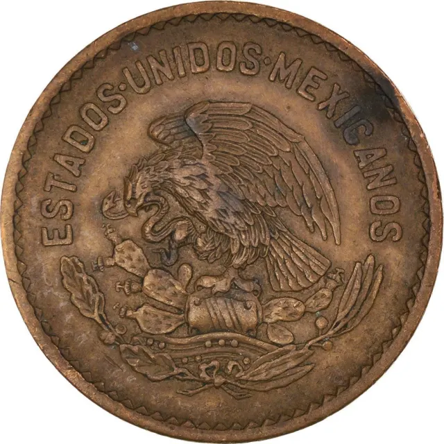 Mexico 5 Centavos Coin | Josefa Ortiz de Dominguez | Oak wreth | 1942 - 1955 2