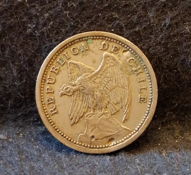1940-So Chile 10 centavos, Santiago mint, KM-166 (CL2)
