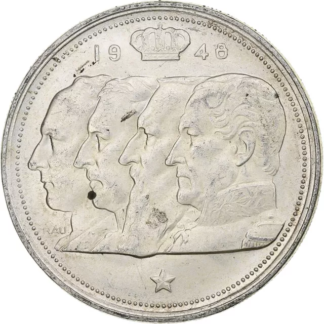 [#1280793] Belgium, Régence Prince Charles, 100 Francs, 1948, Brussels, Silver,