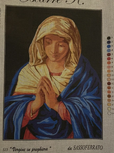 Kit de duende tapiz con aguja oración solo lona de 12x16 pulgadas