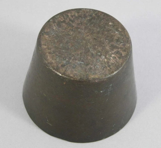 FINE ANTIQUE COMPLETE SET NURENBURG BRONZE CUP WEIGHTS 32oz TROY scales chemist 12