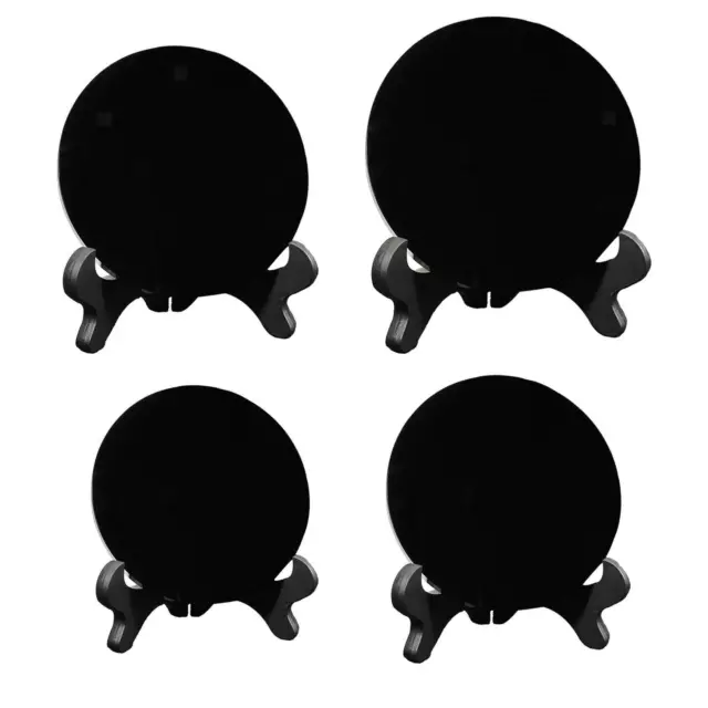 Schwarzer Obsidian-Stein, kreisförmige Scheibe,  Platte, Feng-Shui-Spiegel mit