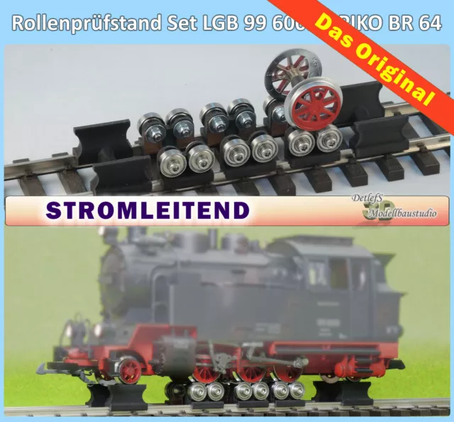 Rollenprüfstand Set BR 64;  3x Rollenbock + 2x Blindbock Spur G; Spur 1