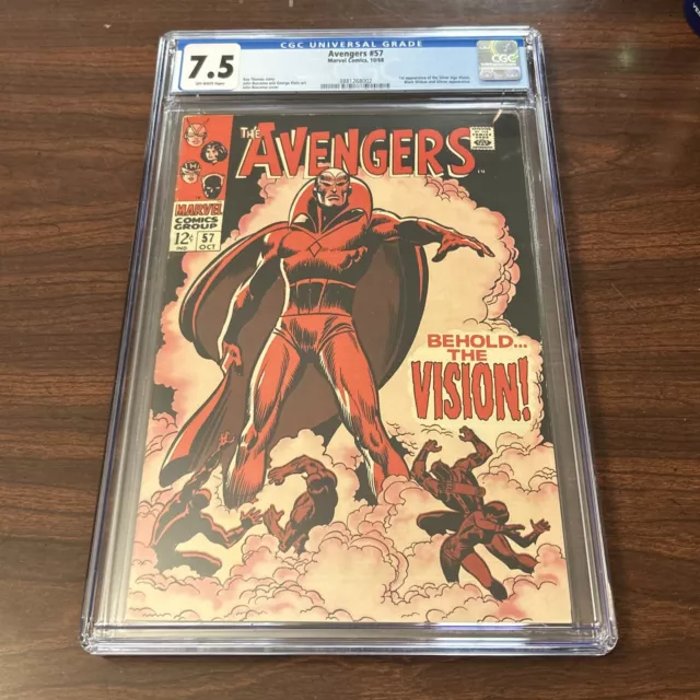 Avengers #57 1968 CGC 7.5 (1st app of Vision)*