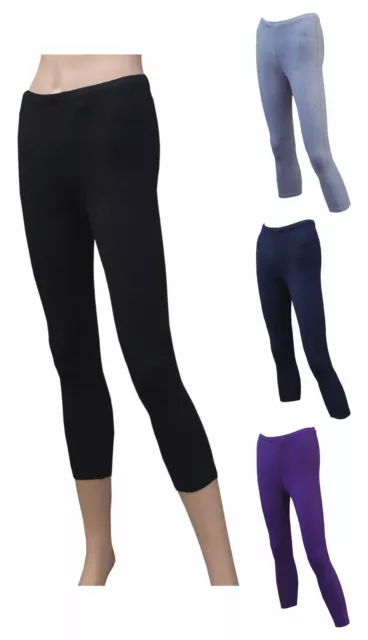 CHEX Cotton Lycra 3/4 Leggings Ladies Fitness Train Exercise Yoga Workout Dance