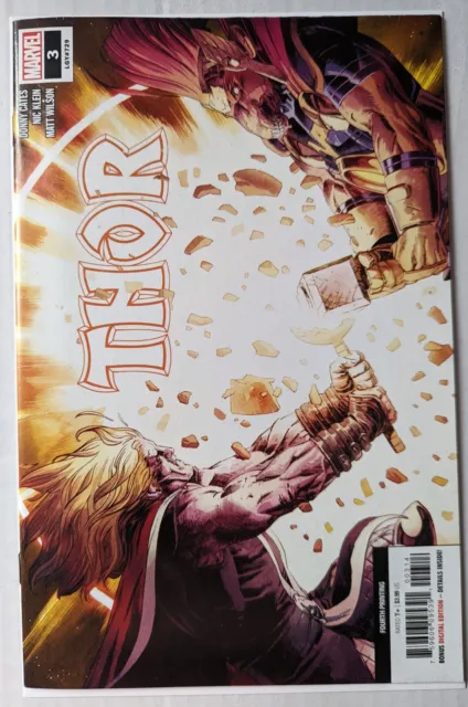 Thor # 3 Donny Cates 2020 Fourth Print Beta Ray Bill New Unread Marvel