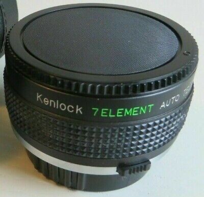 Teleconvertidor Kenlock 7 Element 2x MC para O/OM - con ambas cubiertas de lentes