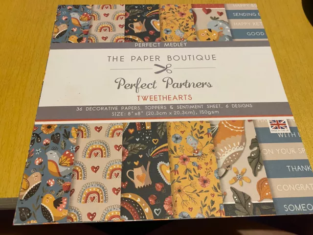 The Paper Boutique - Tweethearts Perfect Medley Pad - 8x8 36 Sheets - New