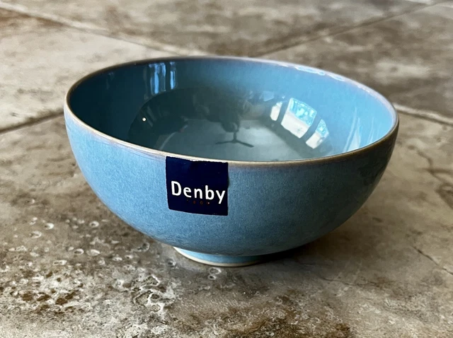 NWT Denby England Azure Blue Small Rice Bowl 5"