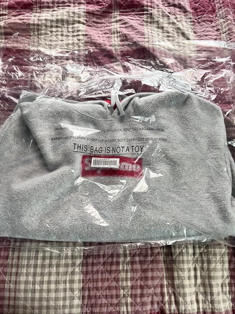 Supreme Inside Out Box Logo Hoodie Heather Grey Size S In Hand Ready To Ship