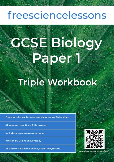 FREESCIENCELESSONS GCSE BIOLOGY Paper 1: Triple Workbook ...