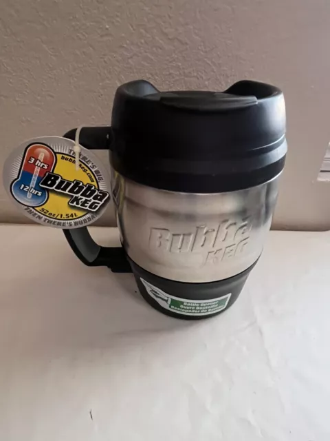 Bubba Keg 52" Insulated Travel Mug Black & Stainless Bottle Opener NEW!