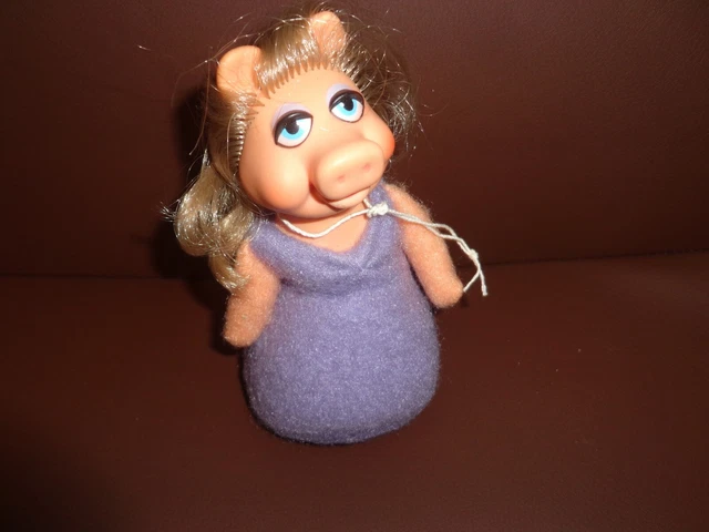 Vintage 1979 Muppet Miss Piggy Beanbag Pink Plush Doll Fisher Price 6.5" Henson