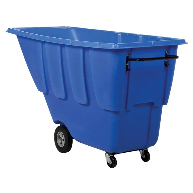 Vestil, 1 CU YD LD Tilt Truck .85K Blue, Capacity 850 lb, Color Blue, Model#