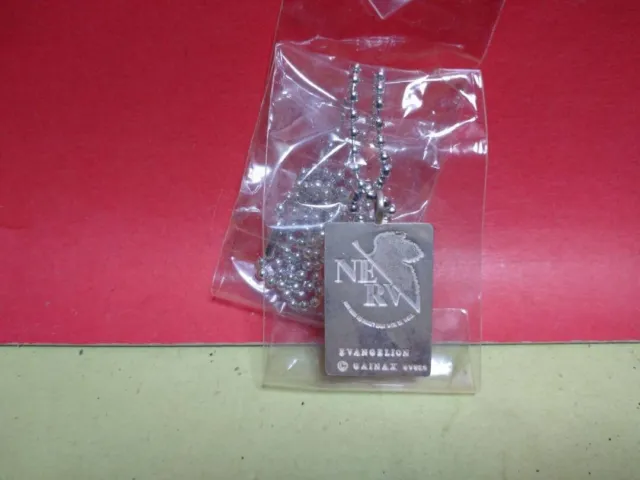 Evangelion Nerv silver pendant head unused rare