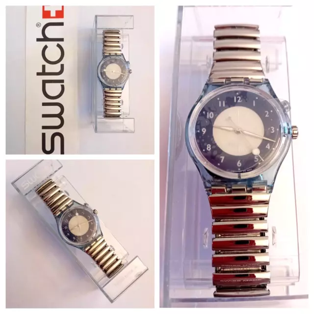 Swatch Gent Loomi Nuovo Full Moon GN903 1998 Vintage Orologio da polso Anni 90