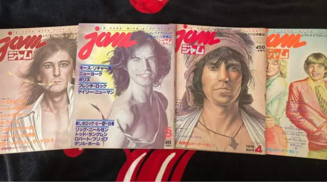 jam 1979 1980 Rolling Stones cover issue 4-volume set music magazine from Japan