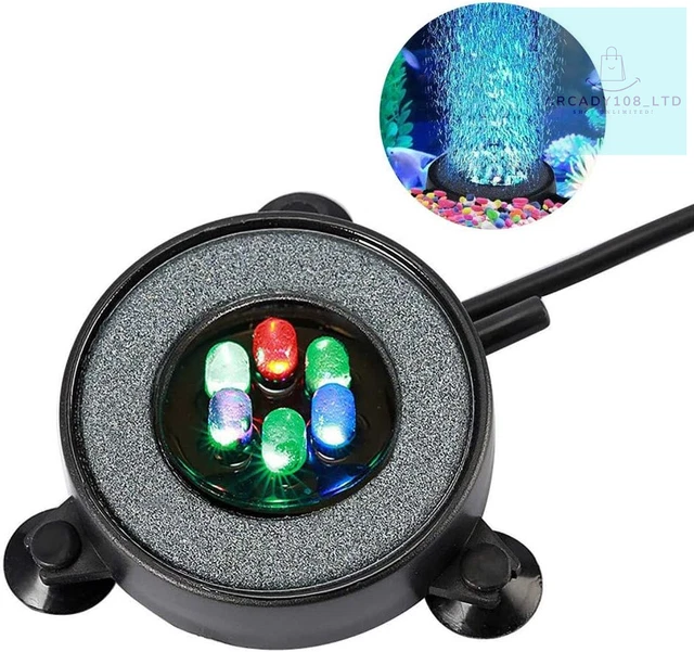 DIYARTS Aquarium Lights Fish Tank Lights, LED Aquarium Air Stone Fish Tank with