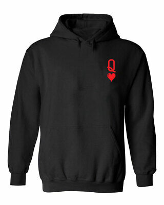 Funny Queen Of Hearts Red Queen Print Gift For Her Wife Girlfriend Womens Hoodie