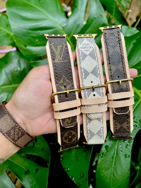 LV, apple watch band, 3 LV Monogram, Apple watch straps, Lv Apple watch band,  Series 1, 2, and…