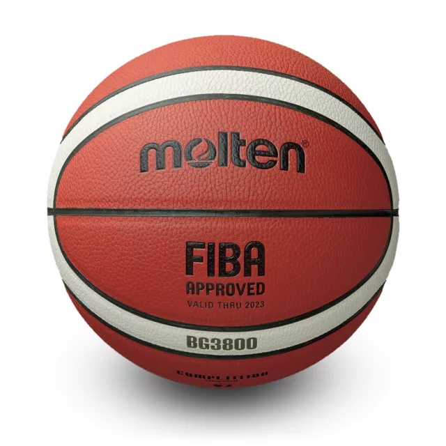 Molten BG3800 Series Indoor / Outdoor Basketball Size 7, 2-Tone Design