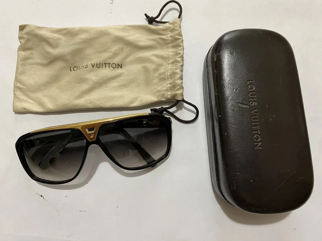 Louis Vuitton Black Gold Z0350W Evidence Square Sunglasses - My