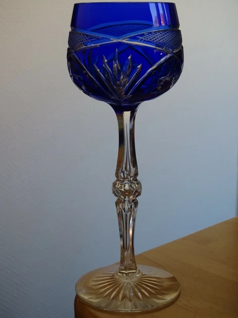 Sucrier Ancien En Verre De Cobalt Bleu - Hauteur 15 Cm, Diamètre 10 Cm - Vintage