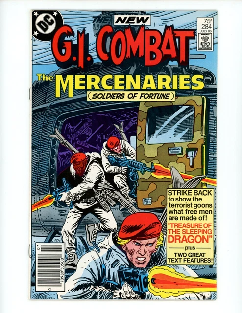 GI Combat #284 Comic Book 1986 NM- Joe Kubert DC Comics Mercenaries