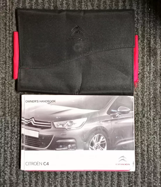 Citroen C4 Owner's Manual Handbook Wallet Print 2011 Ref 872