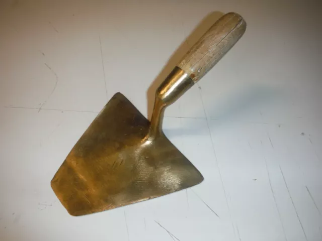 Truelle De Platrier Staffeur Ancienne En Bronze