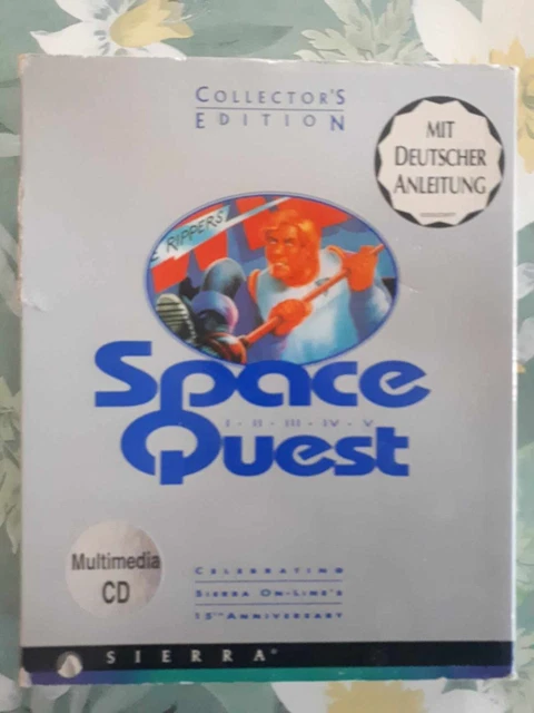 Notice Collector Space Quest I à V Pour PC (version Française, Big Box) Sans Le Jeu