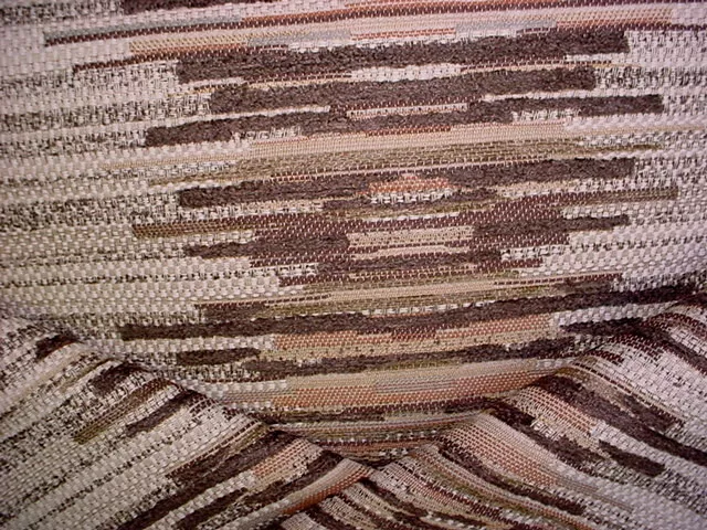 5-1/4Y Kravet Lee Jofa Mocha Southwest Bar Strie Chenille Upholstery Fabric