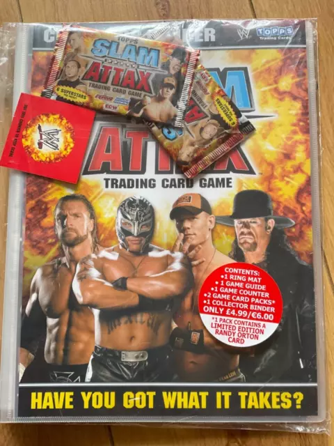 TOPPS Slam Attax Trading Card Game Folder Binder (2008) WWE WCW