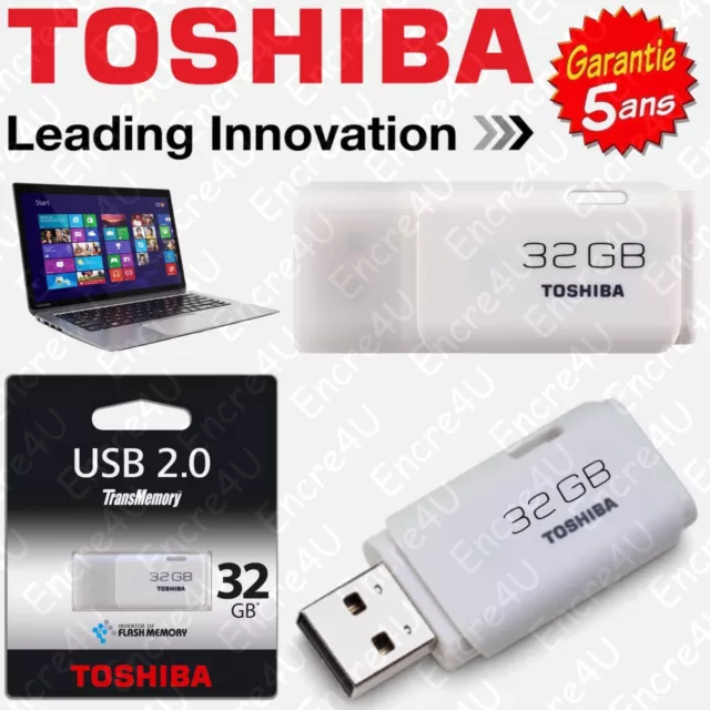 Clé USB 32 Go Gb TOSHIBA ou SANDISK - Vendue aussi en version 8 et 16 Giga
