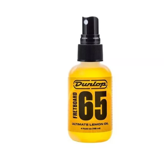 Dunlop Fretboard 65 Ultimate Lemon Oil 118 ml für Bass Gitarre Pflegemittel