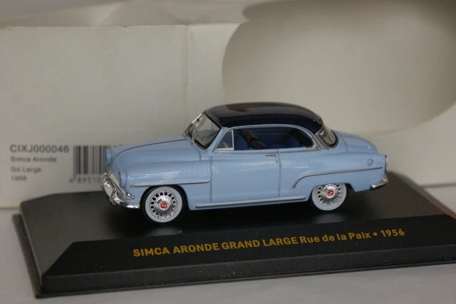 Diecast 1/43 Simca Aronde Grand Large 1956 – Modelo De Colección En Caja, Recomendado 12+