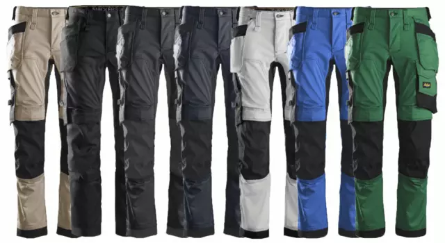 Pantalon coussinet genou Snickers 6241 AllroundWork, travail extensible pantalon poches