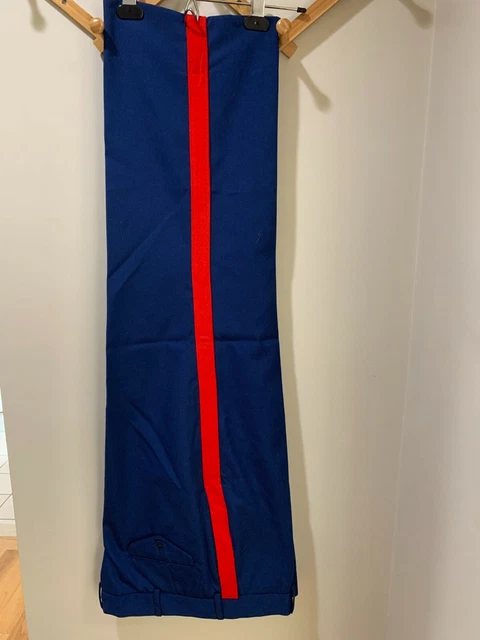 USMC MARINE CORPS Dress Blues Trousers Pants Blood Stripe NCO 35R $35.00 -  PicClick