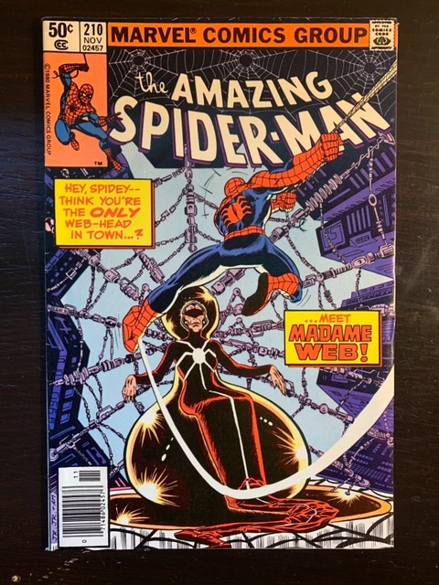 Amazing Spider-Man #210 1st Appearance Madame Web NM 🔥🔑 High Grade Marvel 1980