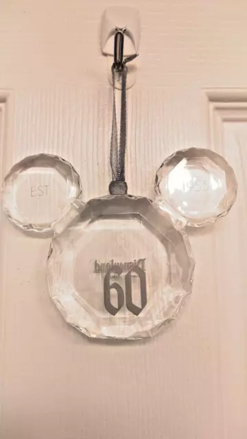 Disney Parks Disneyland 60th Diamond Celebration Mickey Icon Gem Ornament