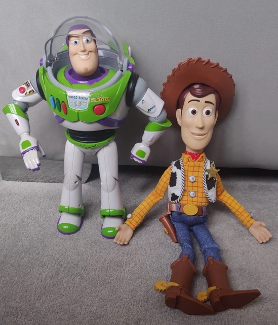 TOY STORY INTERACTIVE Buzz Lightyear Woody Thinkway Toys 100+ Pharses