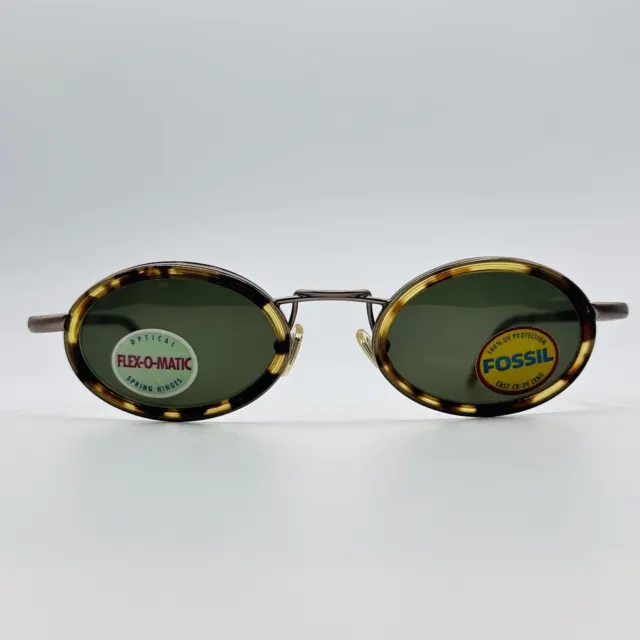 Fossil Sonnenbrille Damen Herren oval braun Mod. CS 2052 TKY Vintage Y2K NOS