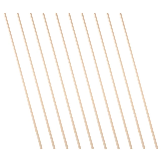 10 Pcs Window Decorative Trim Wood Dowels DIY Sticks Manual