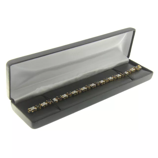 Black Faux Leather Watch Bracelet Box Display Jewelry Gift Box Classic Style