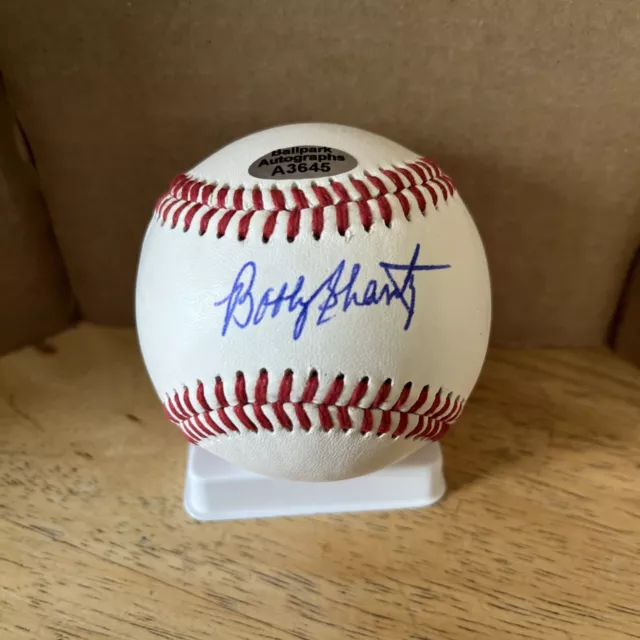 Bobby Shantz Signed Little League Baseball Cubs Phillies Yankees A’s With COA