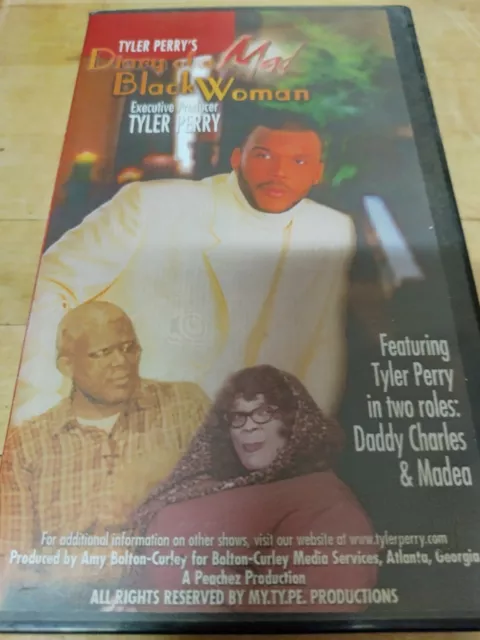 Tyler Perry S Diary Of A Mad Black Woman Vhs Stage Play Clamshell Case Picclick