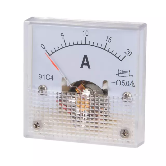 91C4-A Misuratore Corrente da pannello analogico 20A amperometro per prova