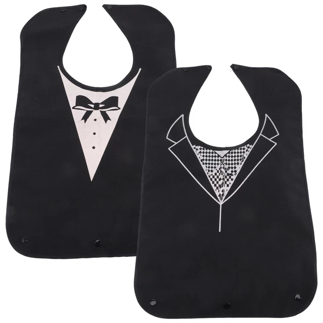 Pechera para adultos baba bebé baberas ropa plegable poliéster