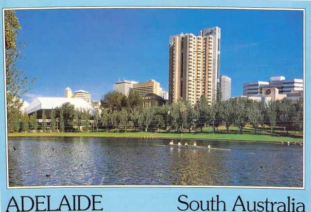 L3227 Australia SA Adelaide City Skyline River Torrens postcard